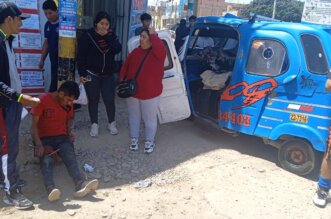 Mototaxista queda herido tras colisión por caos vehicular