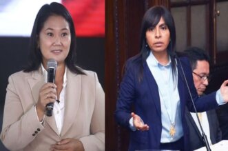 Giulliana Loza y Keiko Fujimori Higuchi.