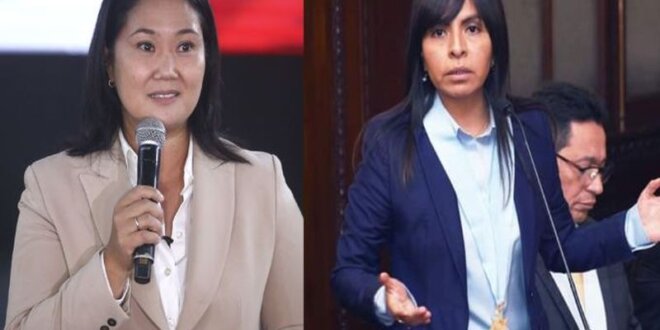 Giulliana Loza y Keiko Fujimori Higuchi.