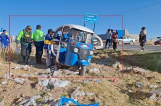 Camioneta escapó tras impacto