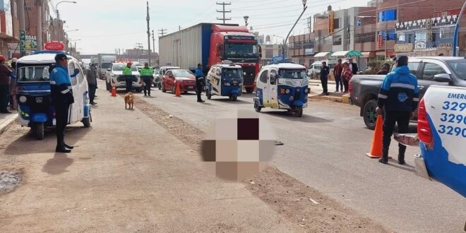 Mujer perdió la vida tras ser atropellada por un mototaxista que se dio a la fuga.