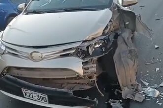 Arequipa: ¡Lamentable! Conductor en estado de ebriedad provoca accidente en la vía de los Cuatro Carriles en el Cono Norte