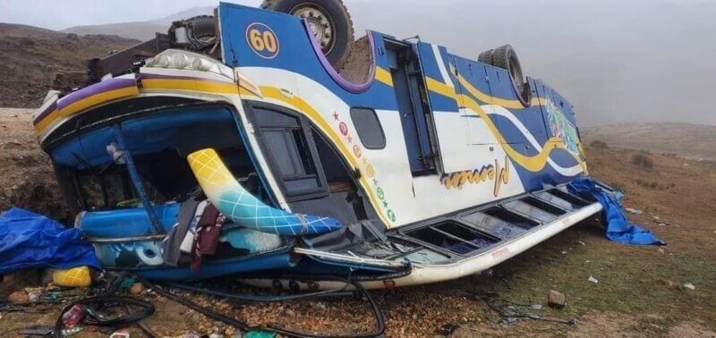 Grave Accidente en la Ruta La Paz - Apolo deja varios heridos