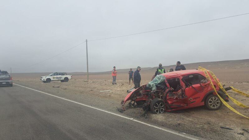 Pequeña ve morir a su padre en choque