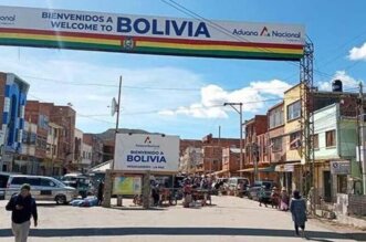 Frontera de Perú y Bolivia.