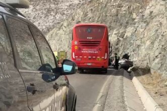 Accidente en la vía Cerro Verde.