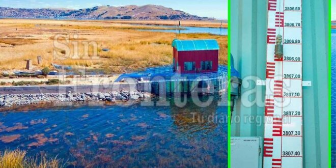 Descenso de las aguas del lago Titicaca.