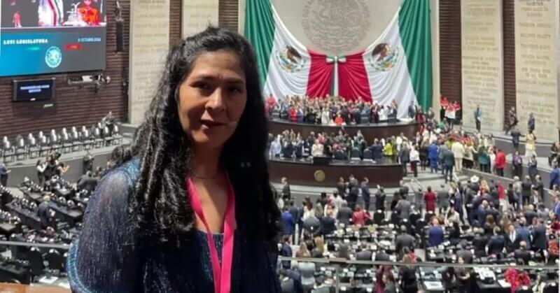 Lilia Paredes asistió al cambio de mando en México.