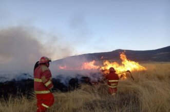 Incendio en Juliaca.