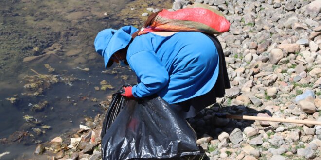 SE CUMPLE CON LA SEGUNDA JORNADA DE LIMPIEZA EN LAS ORILLA DEL RIO EN SAN ANTÓN