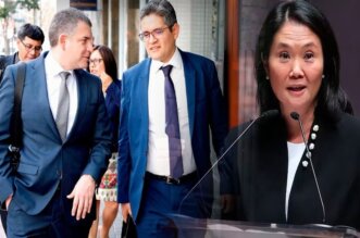 Domingo Pérez, Rafael Vela y Keiko Fujimori.