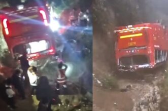 Tragedia en carretera de La Libertad: Bus se desvía y cae a un abismo con 38 personas a bordo