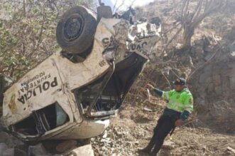 Dos policías resultan heridos de gravedad tras caer al abismo en Ayabaca