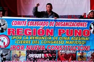 Gremios de Puno se suman al paro nacional en rechazo a Dina Boluarte durante la cumbre del APEC