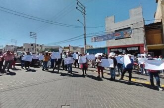 Reclamaron a las autoridades por querer interferir en el inicio de la obra.