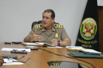 Declaraciones del general PNP,Colin Sim Galván, jefe de la IX Macrepol de Arequipa.