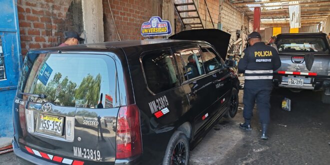 En operativo incautan taxi de contrabando