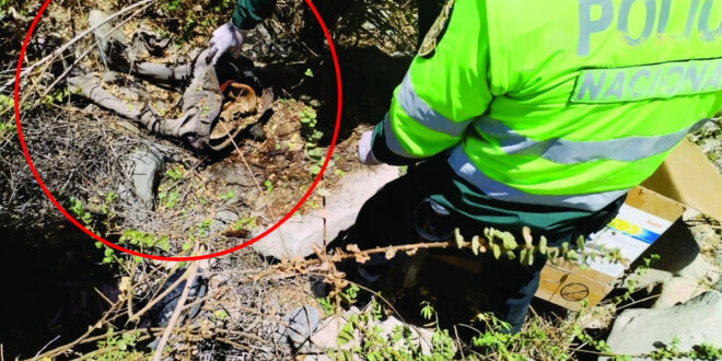 Hallan cadáver en barranco de 150 metros en Pachía