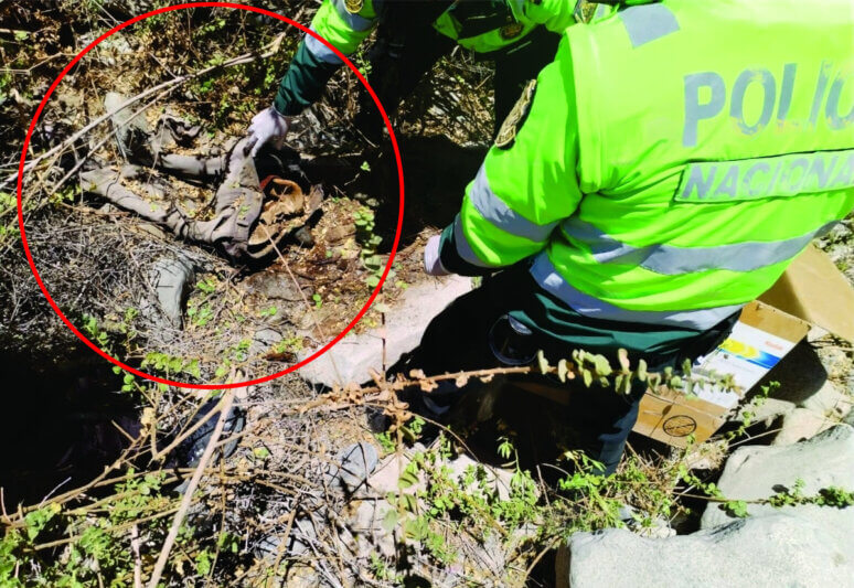 Hallan cadáver en barranco de 150 metros en Pachía