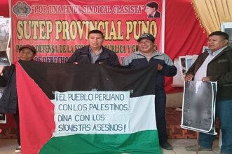 Se solidarizaron con el pueblo palestino.