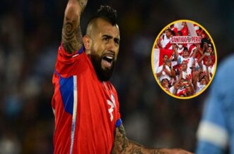 Vidal escuchó algunos insultos por parte de un hincha peruano.