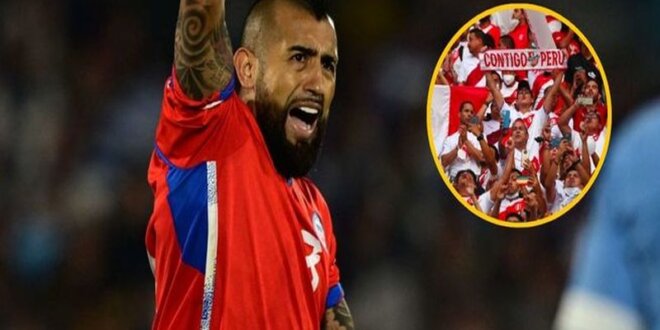 Vidal escuchó algunos insultos por parte de un hincha peruano.