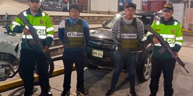 Delincuentes fueron detenidos por TIC.