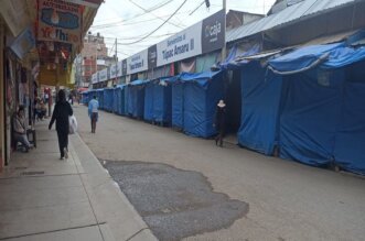 Comerciantes acataron primer día de paralización en Juliaca.