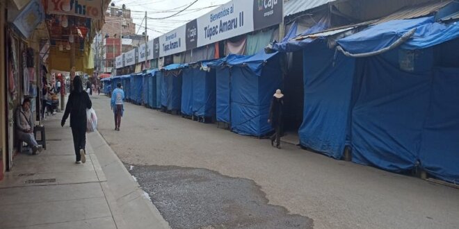 Comerciantes acataron primer día de paralización en Juliaca.