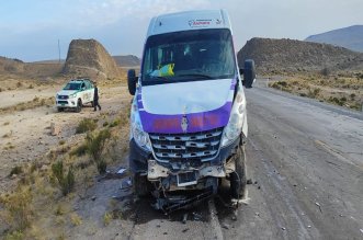 Accidente en la vía Arequipa - Puno.