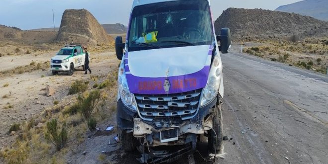 Accidente en la vía Arequipa - Puno.