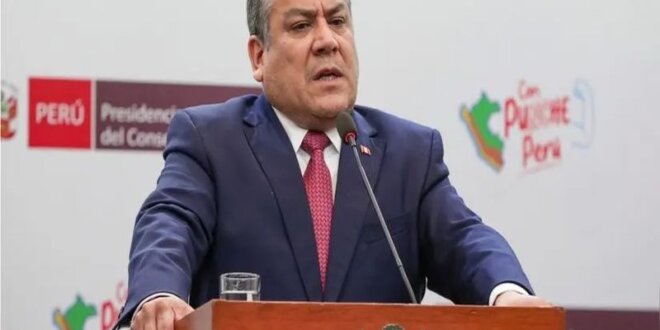 Gustavo Adrianzén, presidente del Consejo de Ministros.