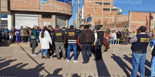 La víctima circulaba en su camioneta.