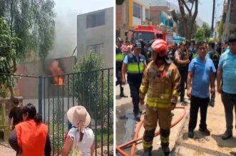 Niña fallece en incendio.