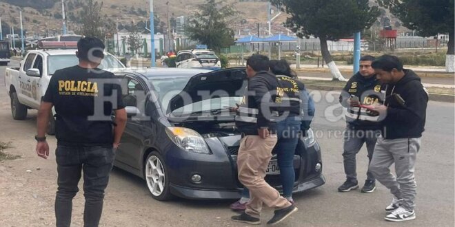 Intervienen un auto de contrabando.