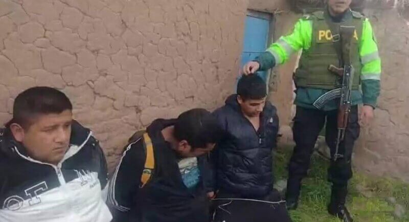 1. PRISION PARA TRES DELINCUENTES Momento de la captura foto grande