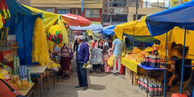 Comerciantes preocupados.