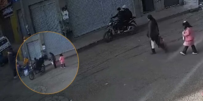 Robo de cartera a una madre de familia