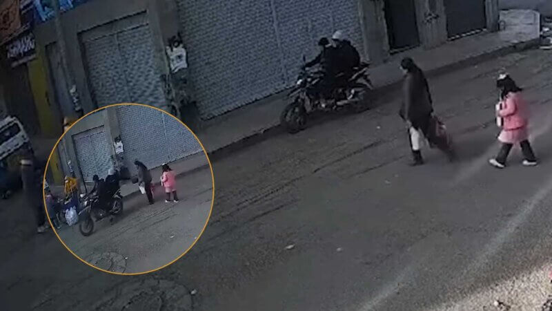 Robo de cartera a una madre de familia