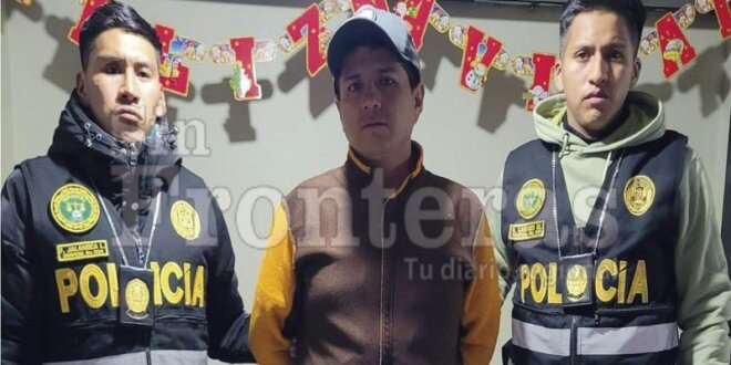 Felix Josimar Arias Alca fue sorprendido dentro de un auto.