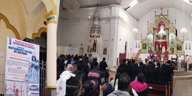 Recaudan fondos para el Santuario de la Virgen de la Candelaria.