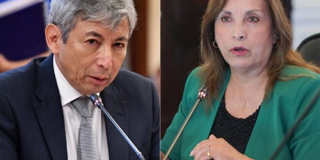 José Arista y Dina Boluarte.