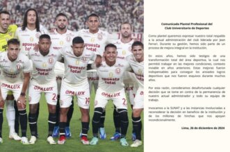 Jugadores de Universitario.