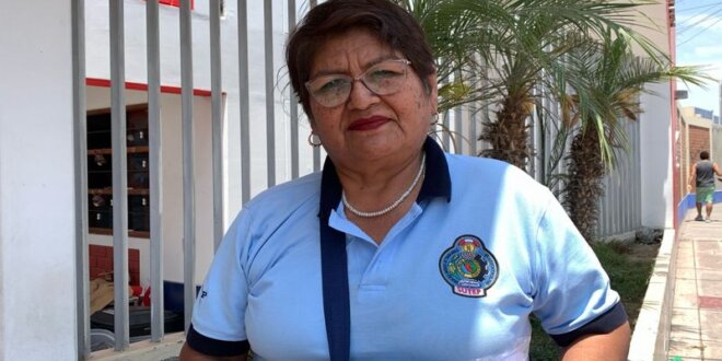 Rosana Reinoso, secretaria regional del Sutep en Tacna.