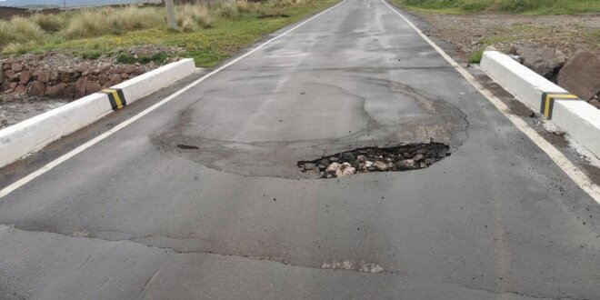 Alerta por puente que esta a punto de colapsar