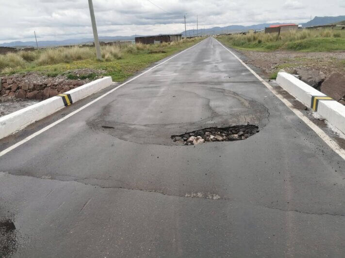 Alerta por puente que esta a punto de colapsar