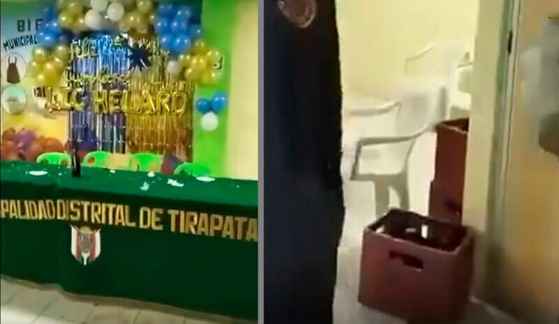 Cumpleano de alcalde vuelve en cantina municipalidad 1