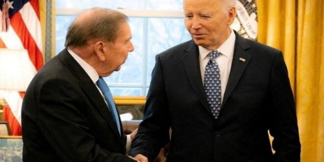 El opositor Edmundo González Urrutia fue recibido por Joe Biden.