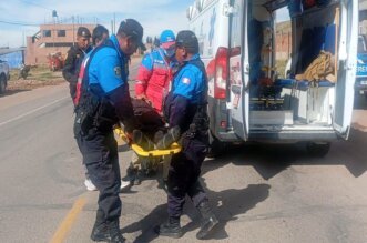 Motociclista herido.