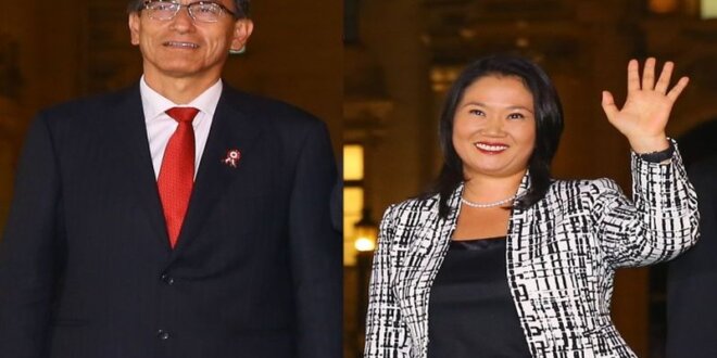 Vizcarra y Keiko Fujimori.